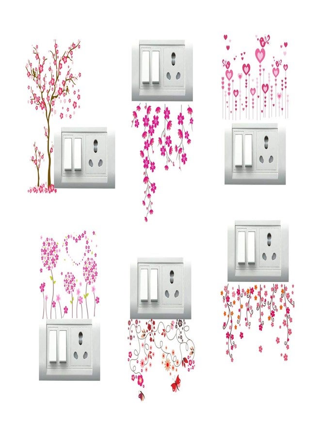 Sticker Studio ملصقات وشعارات لوحة مفاتيح زهرية اللون من ستيكر ستوديو، مصنوعة من الفينيل متعدد الألوان (30 سم × 30 سم) - Image 1